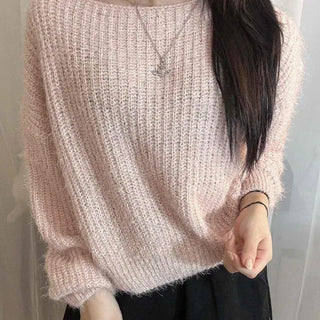Loose-fit Boat Neck Short Rib Knit