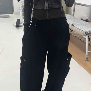 Wide Cargo Pocket Long Pants
