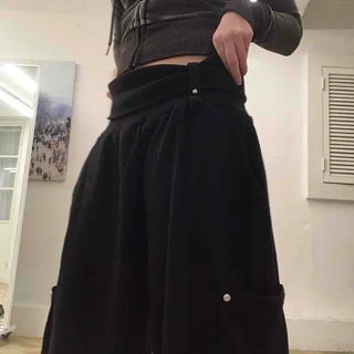 Wide Cargo Pocket Long Pants