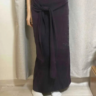 Loose-fit Ribbon A-line Long Skirt