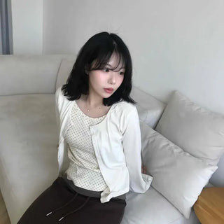 Loose-fit String H-line Straight Daily Long Skirt