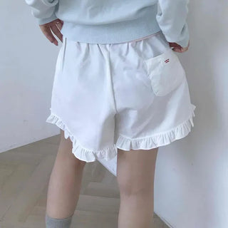 Loose Fit Frill Wide Daily Shorts