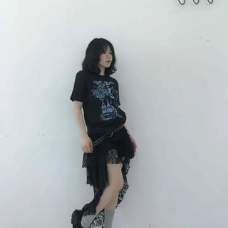 Tiered Casual Mini Skirt