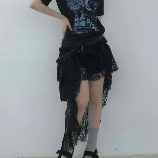 Tiered Casual Mini Skirt