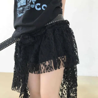 Tiered Casual Mini Skirt