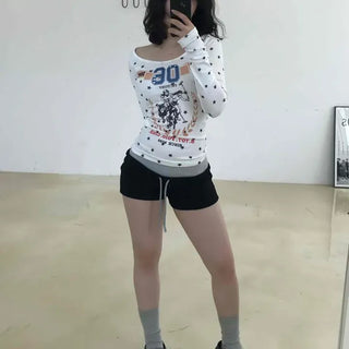 Regular Fit String Color Block Daily Shorts