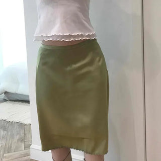 Relaxed Fit Flare A-Line Casual Daily Midi Skirt
