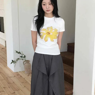 Regular Fit Floral Daily Short Sleeve T-shirt