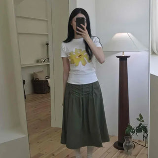 Regular Fit Floral Daily Short Sleeve T-shirt