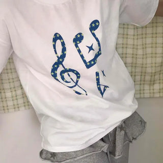 Loose Fit Graphic Print Daily Short Sleeve T-shirt
