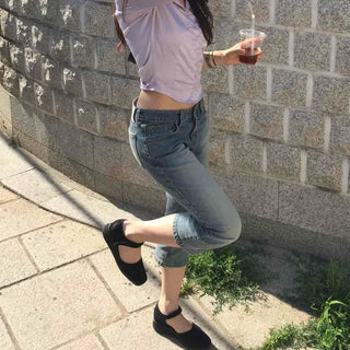 Regular Fit Washed Button Bootcut Daily Shorts