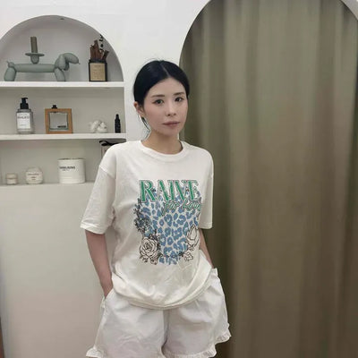Loose Fit Frill Patch Pocket Wide Daily Shorts