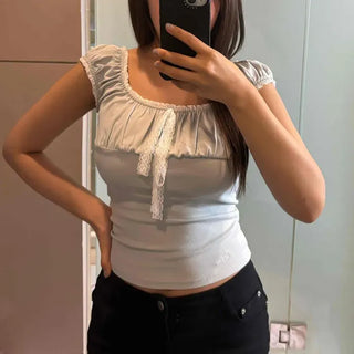 Fitted Plain Shirred Ribbon Daily Sleeveless