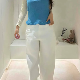 Regular Fit Plain Frill Daily Sleeveless