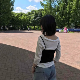 Shirred Plain Casual Daily Short Sleeve T-shirt