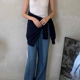Slim Fit Plain Fitted Daily Sleeveless