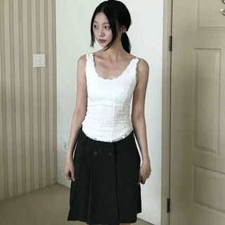 Slim Fit Strap Fitted Daily Sleeveless