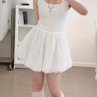 Daily Balloon Fit Pumpkin Sleeveless Dress