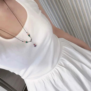 Daily Balloon Fit Pumpkin Sleeveless Dress