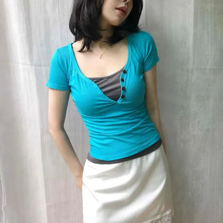 Straight H-Line Daily Mini Skirt