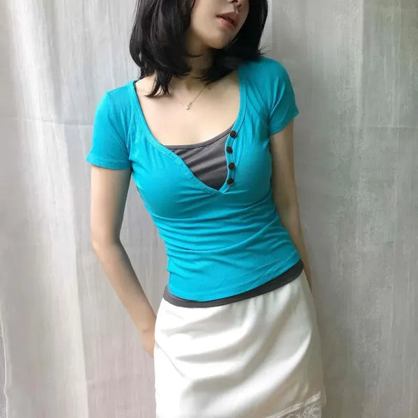 Straight H-Line Daily Mini Skirt