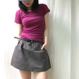 Avant-garde Balloon Fit Mini Skirt