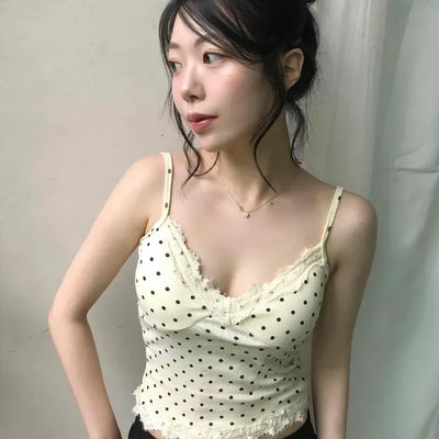 Dot Strap Feminine Daily Sleeveless
