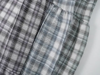 Yoshu Check Frill Long Skirt