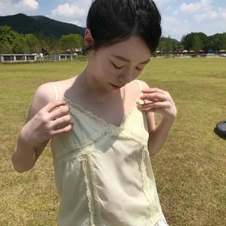 Pastel Lace Sleeveless Top