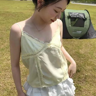 Pastel Lace Sleeveless Top