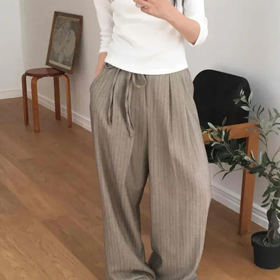 Striped Strap Slacks