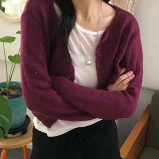 Tencel U-Neck Slim Fit Long Sleeve T-Shirt