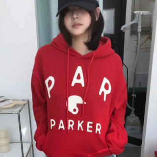 Casual Lettering Loose Hoodie