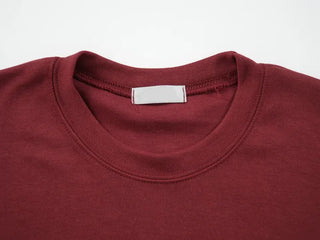 Kitsch Lettering Round Neck T-shirt