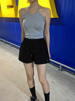 Pendant Pocket Cotton Chunky Shorts