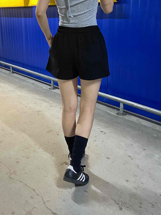Pendant Pocket Cotton Chunky Shorts