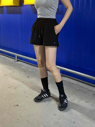 Pendant Pocket Cotton Chunky Shorts