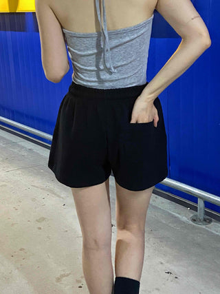Pendant Pocket Cotton Chunky Shorts