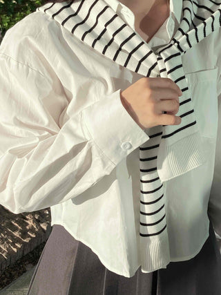 Plain Cotton Shirt for Daily Campus Look