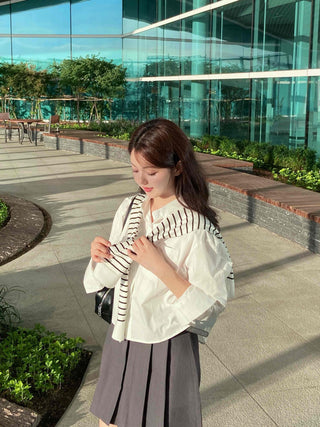 Plain Cotton Shirt for Daily Campus Look