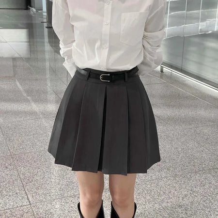 Basic Spring/Autumn Mini Skirt