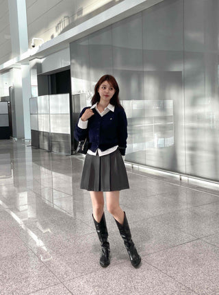 Basic Spring/Autumn Mini Skirt
