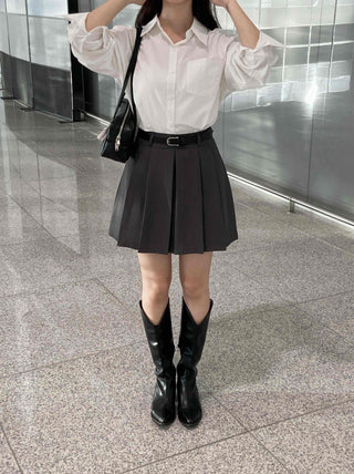 Basic Spring/Autumn Mini Skirt