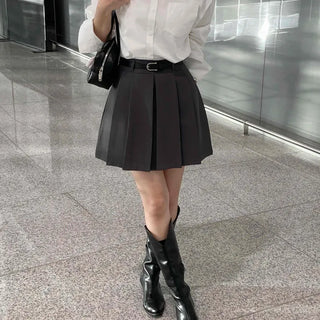 Basic Spring/Autumn Mini Skirt