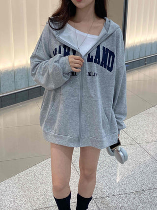 Casual Unisex Cotton Oversized Zip-up