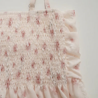 Cherry Blossom Look Rinoa Flower Chiffon Cardigan Bustier Set