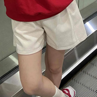 Simple Basic Cotton Plain Shorts