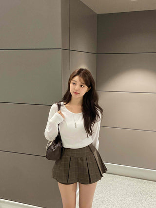 Comfortable Cotton Plain Long Sleeve T-shirt