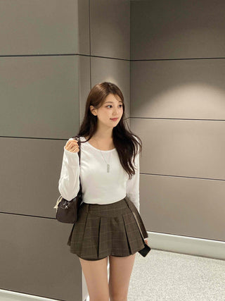Comfortable Cotton Plain Long Sleeve T-shirt
