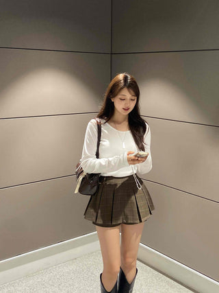 Comfortable Cotton Plain Long Sleeve T-shirt
